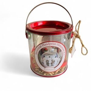 Snowman Handprint Ornament Kit - Clear/Transparent